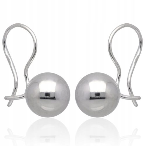  Silver earrings balls 10mm 925