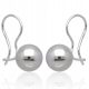  Silver earrings balls 10mm 925