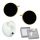  925 SILVER EARRINGS Gold-plated BLACK ENAMEL HOOPS Studs Screws