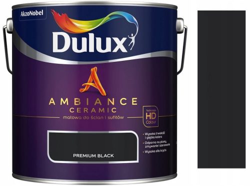  Dulux Ceramic Wall Paint 2.5 l Premium Black Matt