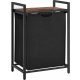 Laundry baskets and containers Zanzara laundry basket 65l, black, brown and beige tones