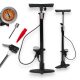  Lewer floor pump. Workshop and bicycle pump, black