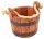  Drewdon flowerpot, 22 cm x 25 x 20 cm, diameter 22 cm, wood tones in brown and beige