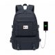  School backpack with multiple compartments_) K&M Black, blue tones 35 l