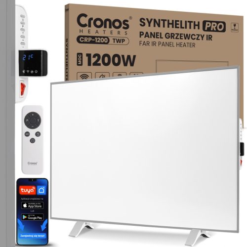  IR heating panel CRONOS Synthelith CRP-1200TWP SILVER TUYA