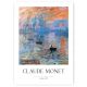 Prints without & with frame. Poster CLAUDE MONET SUNRISE POSTER B2 50x70 #290 Piece without frame 50 x 70 cm