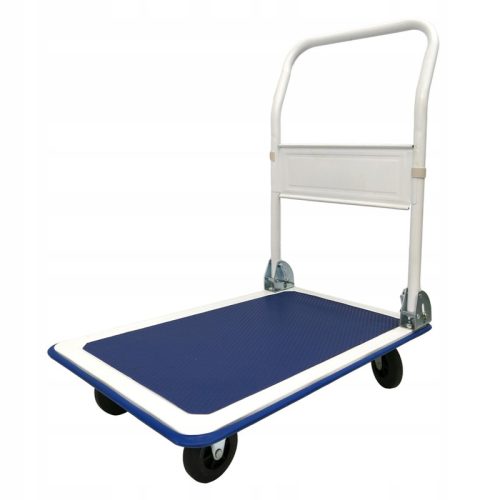 FOLDABLE WAREHOUSE TRANSPORT CART WITH PLATFORM