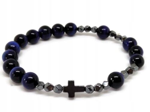  Bracelet stone ROSARY TIGER EYE k0347