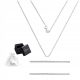  Silver chain SNAKE 80 cm x 1.5 mm