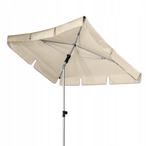 Parasol for Terrace and Garden - Classic Doppler Umbrella, Beige and Brown, 180 x 227 cm