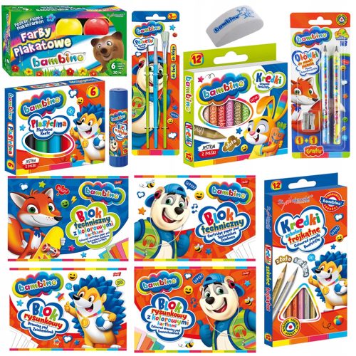  SCHOOL BOOK FOR GRADE 0-3 BAMBINO 15 ELEMENTS
