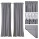 Ready-made curtains Domarex blackout curtain grey 135x250 cm