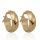  Gold hoop earrings, shiny, matt, 10mm, gold 585
