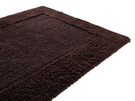 Bathroom Rugs THICK COTTON CARPET MOCA DESIGN 50x75 BROWN