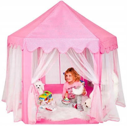 Children's tent - tent for children, castle, palace TENT HOUSE PALACE PINK CASTLE FOR CHILDREN 12 m +