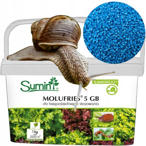  Sumin Molufries Snail Killer 5 GB 1 kg + BLACK NITRILE GLOVES M BLACK OLIVE 1 PAIR