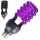 Light Bulbs and Garden Lighting - UV10A BLACK LIGHT UV LAMP E27 15W BLACK SPIRAL