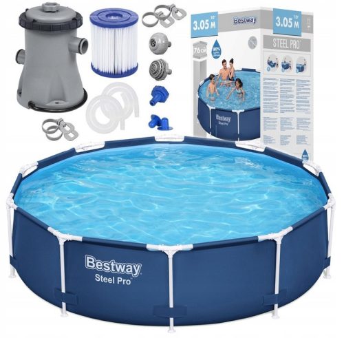 Bestway pool with round frame, 305 x 76 x 305 x 305 x 76 x 305 cm