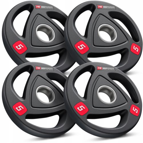  Olympic weight set 4x5kg cast iron 51mm rubberized durable