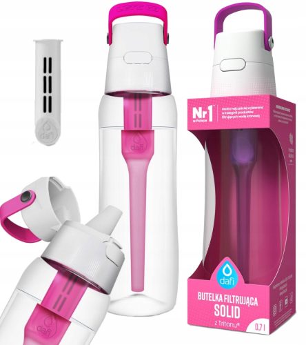  Dafi Solid Filter Bottle 0.7 l, pink