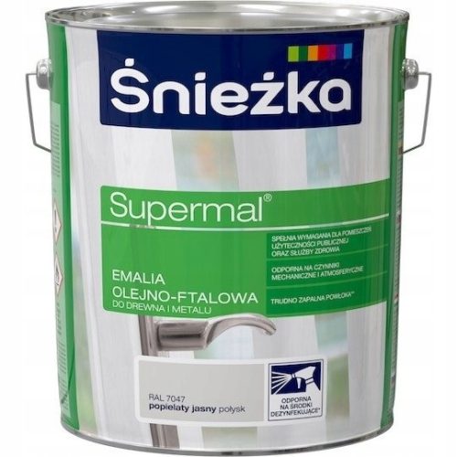 Emaille Śnieżka Supermal gris 10 ans