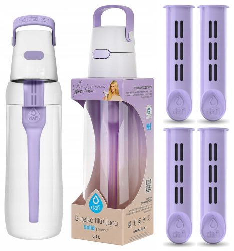  Dafi Solid Bottle 0.7 L Lavender + 4 FILTERS