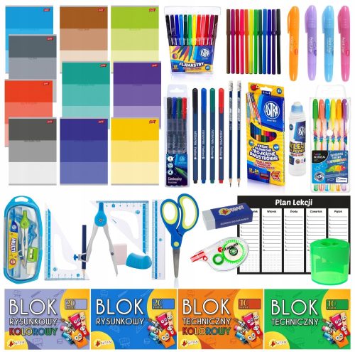  School equipment with notebooks 4-8 XXL