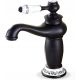 Freestanding washbasin faucet, black