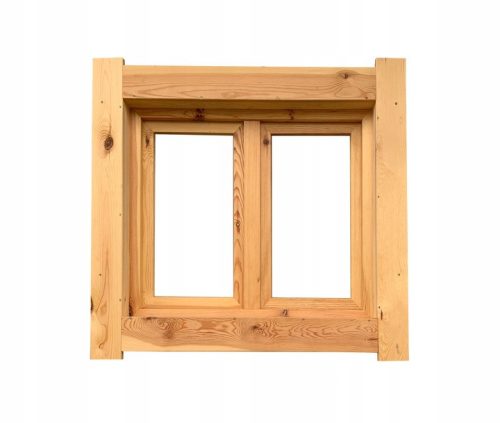 FIXED WOODEN WINDOW 80x70 DOUBLE-SIDED