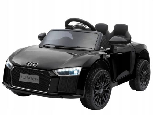  Audi R8 Battery Ride-On for Kids Black + Remote Control + EVA + Slow Start + MP3 L