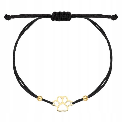  GOLDEN STRING BRACELET DOG PAW 585