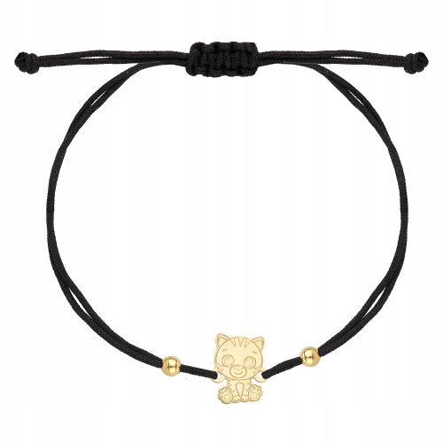  GOLD STRING BRACELET CAT 585