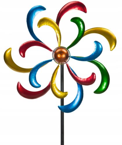  GARDEN DECORATION Wind WINDMILL Rainbow 160cm