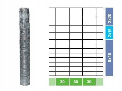 Shade net for fence - FOREST FENCE GRID 150/13/30 L 50 m + JOCKS