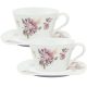 Cup and saucer for coffee and tea Festa Italia Gulia porcelain cup 220 ml 2 pcs.