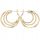  GOLD HOOP EARRINGS SURGICAL STEEL GIFT