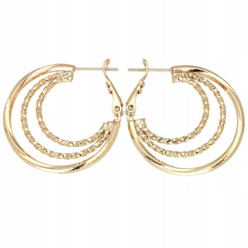  GOLD HOOP EARRINGS SURGICAL STEEL GIFT