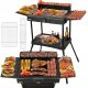 Electric grill - Barbecue, foldable electric grill Zilan Stand Barbecue Grill black 2400 W