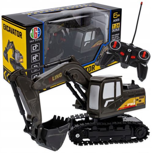  Remote-controlled excavator, remote control, movable crawler