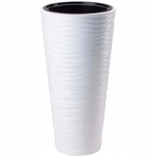  Form-Plastic flowerpot 30 cm x 30 x 56.5 cm diameter 30 cm plastic white