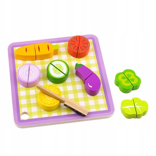  Wooden Vegetable Cutter Turnip 20pcs tooky TOY