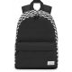 Stylish Zagatto® Single Compartment Backpack with Laptop Sleeve and Checkered Pattern