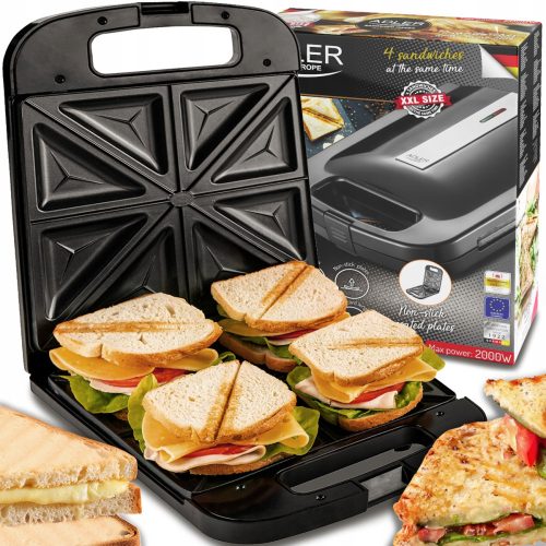  Adler AD 3055 Toaster black 2000 W + product warranty card