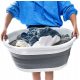 Laundry baskets and containers Artnico 39l freestanding laundry basket, white, grey and silver tones