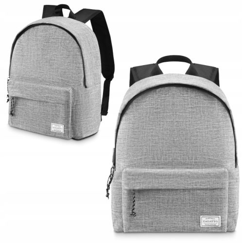 Gray Youth School Backpack by Zagatto® - Durable and Spacious