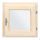 Sauna window made of wood alder 50*50 glazing
