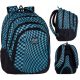  CoolPack school backpack with multiple compartments shades of blue, pink, green 28 l