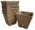 Pots and planters for outdoor and garden Jiffy flowerpot 8 cm x 8 x 8 cm peat