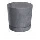  Prosperplast flowerpot, 24 cm x 24 x 23.1 cm, diameter 23.9 cm, plastic in grey and silver tones