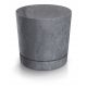  Prosperplast Tubo P plastic flowerpot in concrete look, 29.2 x 28.3 cm, Marengo